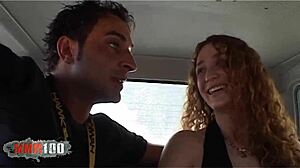 young spanish redhead monica ledesma hooks up for outdoor fucking in remastered homemade clip