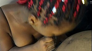 secret spot ebony slut spits deepthroat stepdaddy's monster cock