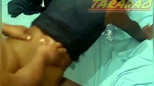 slamming and creaming deep in juicy ebony latina's huge hairy pussy