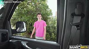 slimthick vic grinds reverse cowgirl on bus seat