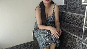 indian sara 18 yo teen rides stepdad's cock with wet pussy licking in hindi