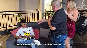 i pound my colombian stepmom danyel mast and karen sleent while stepdad's on call in living room