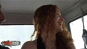 young spanish redhead monica ledesma hooks up for outdoor fucking in remastered homemade clip