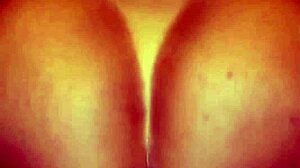 that brunette rides him slow in lingerie pov style