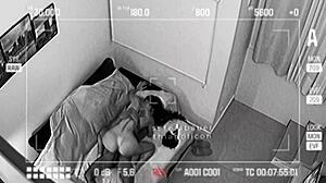 security cam catches lover railing big ass wife