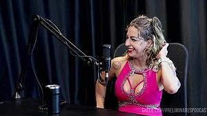 julia fontanelli's hottest podcast moments with bia hot on sheer red - part 3 preliminares tease