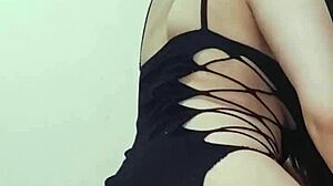 petite moans wildly on old man's anal before gulping cum