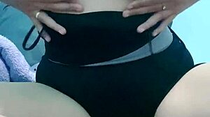 young skinny asian teen squirts hard fingering pussy with vibrator on bed