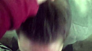 girlfriend deepthroats every inch of cock before work