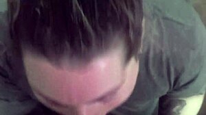 girlfriend deepthroats every inch of cock before work