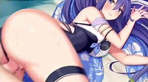 princess connect's mifuyu tempts with her creampie-filled sex scene