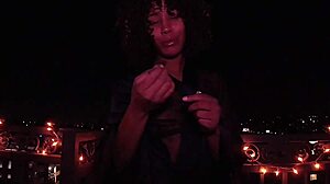 beautiful aunt misty stone slurps ray black's monster ebony cock