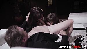 teen milf dive into taboo threeway blowjobs