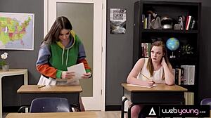 Hazel Moore and Samantha Reigns Slam Pussy Hard After Brutal Exam