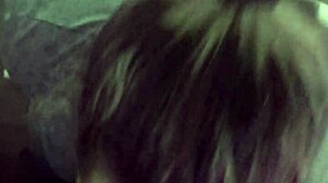 girlfriend deepthroats every inch of cock before work