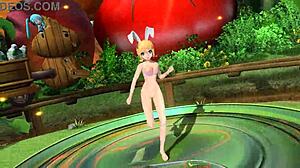 kagamine rin's big tits pussy and ass exposed in full nude mod