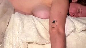 Avril Showers takes prone bone pounding with hairy creampie finish 💦🍆