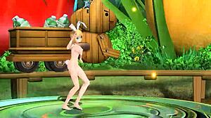 kagamine rin's big tits pussy and ass exposed in full nude mod