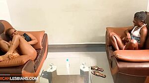 mmm my amateur kenyan ebony babe licks up hot lesbian squirt cum from juicy pussy