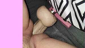 Ladyboy explores dildo pleasures in surprising ways