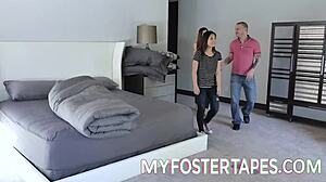 Curvy Asian Elle Voneva Bent Over Big Ass Fucked in Bedroom Adoption Interview