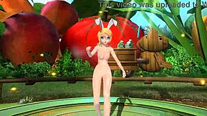kagamine rin's big tits pussy and ass exposed in full nude mod