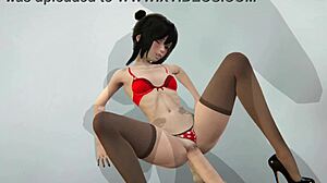 skinny teen gets her tight holes banged hard by two throbbing cocks