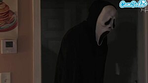 bbc destroys curvy milf's pussy halloween ghostface makes her scream loud