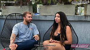 Mexican pornstar Verito Aguass teases in spicy interview with Brian Evansx