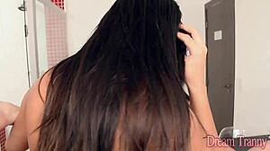 busty ts beatrix velmont sucks licks then fucks boyfriend
