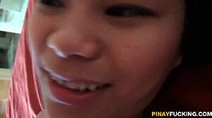 filipina streetwalker hooks up tourist for raw fuck