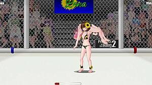 princess of the ring 2: lena vs vivian in wild lesbian catfight wrestling 😈💥