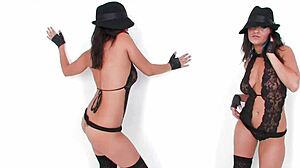 charley chase casually strips and fingers her big tits and pussy