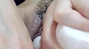 damn i'm the horny latina bunny ripping clothes for first wild triple dildo penetration no limits