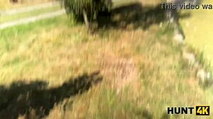 Hunt4k tricks bikini teen into intense park fuck