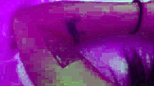 stepmother with big ass and tattoos fingers kisses and scissoring her young stepdaughter at homemade party