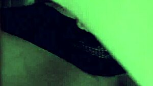 damn this lingerie shemale with big tits and ass pounds hard in heels