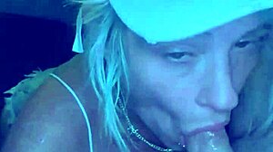 Young Whore Deepthroats Bareback Doggystyle Cum in Mouth Outdoor Street Fuck!