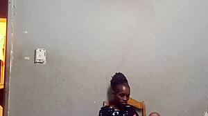 Hot Whore Fingers Pussy Vibes Ass In Purple Heels Chair