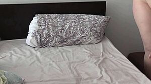 watch this mature housewife dildo her hairy pussy on cam with fat belly heaving!