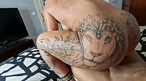 DanaXmuscles Deepthroats Neighbor Then Squirts on Big Clit Fuck
