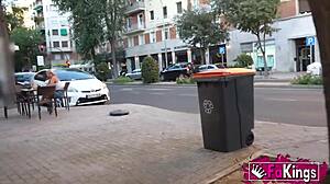 sandra v dates fan who sniffs her panties then rips clothes for bedroom doggystyle pounding on bed