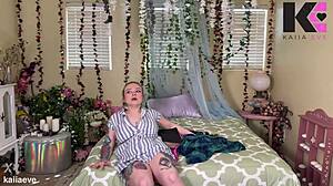 christian coed swaps body into slutty gender transformation wild