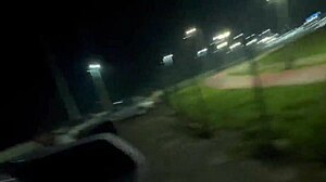 wild anal fuck in mall parking with hot lesbians