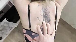 Step son rams mommy hard kitchen big ass natural tits wet pussy