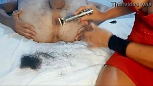 shave me while handjobbing then bust my balls hard?!