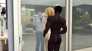 WIFE CHEATS WITH MONSTER BBC IN SIMS 4 ANNIVERSARY GAME CREAMPIE?! 😈🍆💦