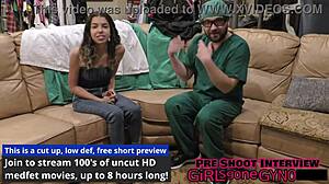 aria nicole moans in ecstasy as doctor tampa fucks her hairy pussy to orgasm