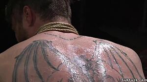 What if busty dom's whip and wax torment bound naked slave?