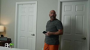 Halloween cougar milf gives sloppy monster cock handjob in lingerie roleplay